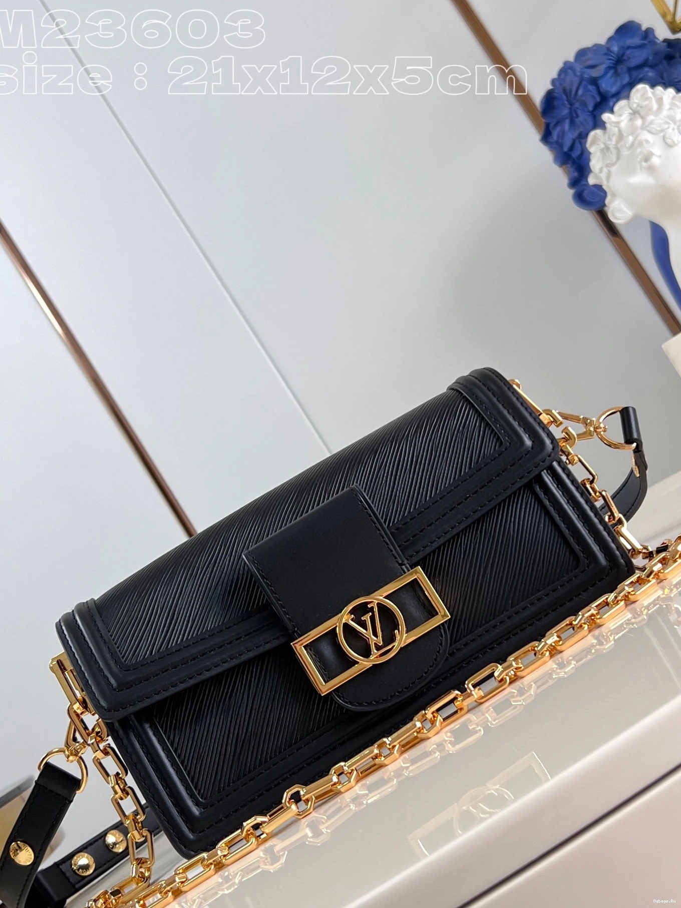 LOUIS West-21*12*5CM DAUPHINE VUITTON East 0524